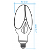 Bombilla alta potencia LED alta calidad E-27P 40W 